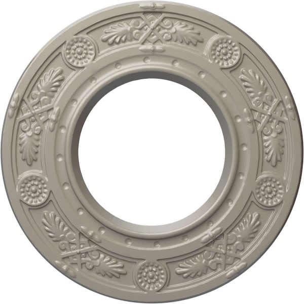 Ekena Millwork Daniela Ceiling Medallion (Fits Canopies up to 3 7/8"), 8"OD x 3 7/8"ID x 1/2"P, Pearl White CM08DNPWS - main